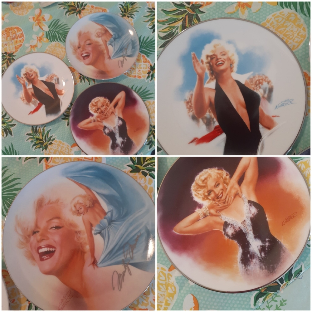 Collector Marilyn Monroe plates